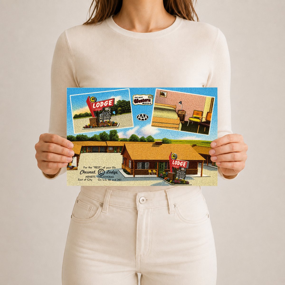 Arnett, OK: For the "Rest" of your life, Chesnut © Lodge, Arnett, Oklahoma, east of city, on U.S. 60 and 283