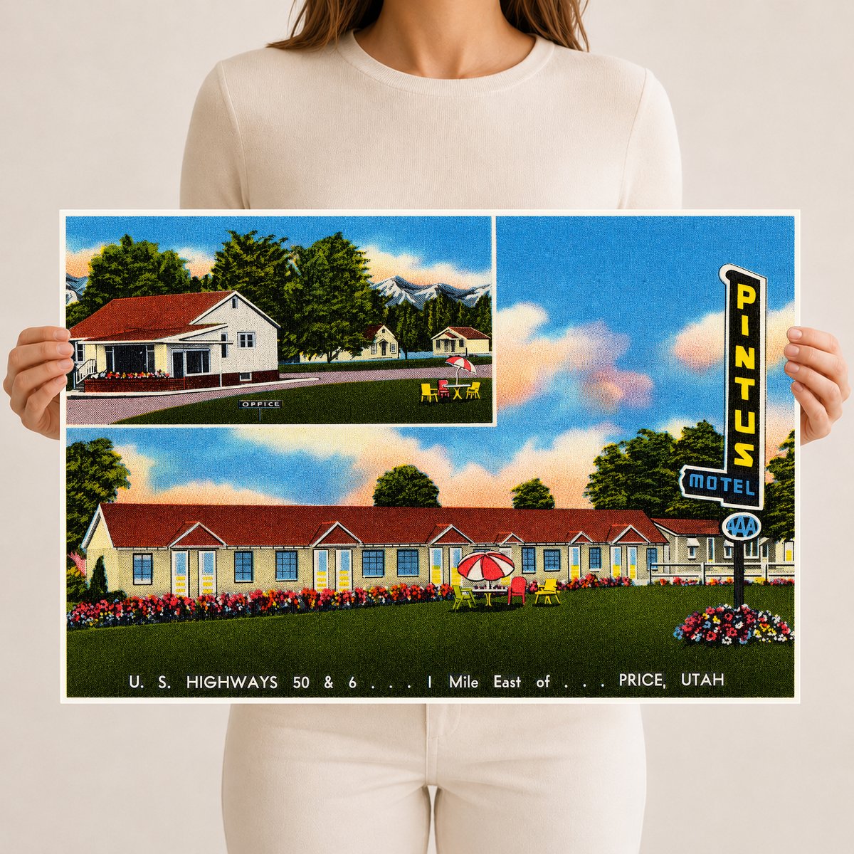 Price, UT: Pintus Motel, U.S. highways 50 & 6... 1 mile east of... Price