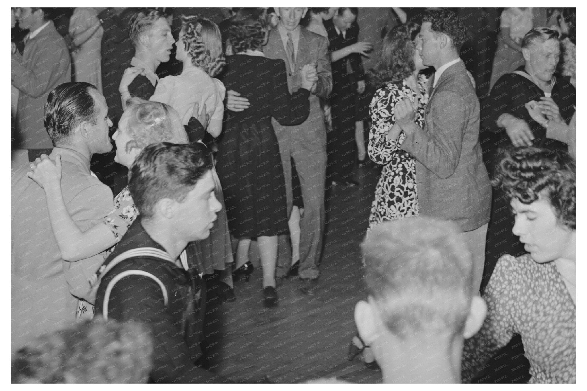 Dance Floor at Shermans San Diego May 1941 - Available at KNOWOL