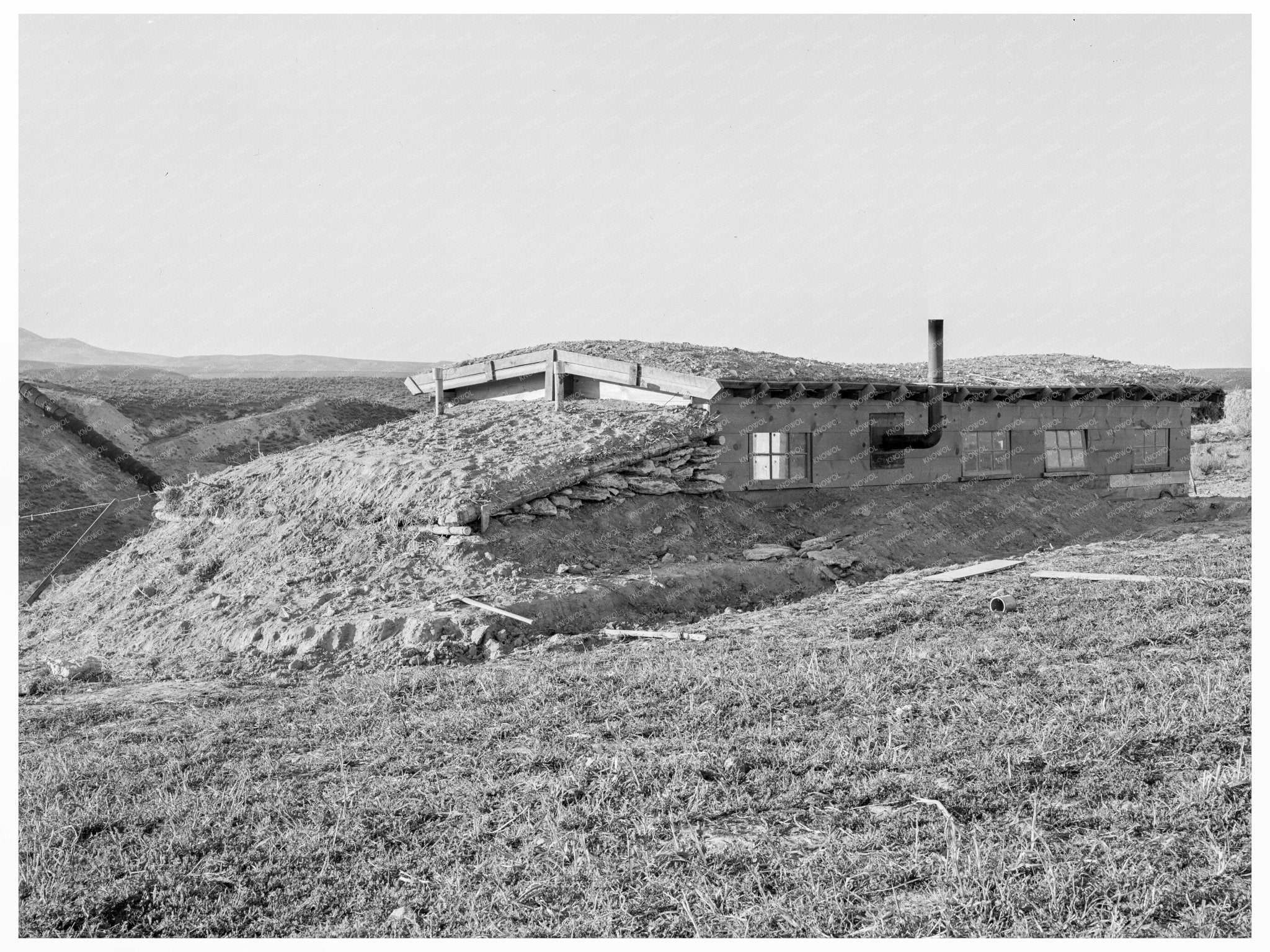 Daugherty Home in Warm Springs Oregon 1939 - Available at KNOWOL