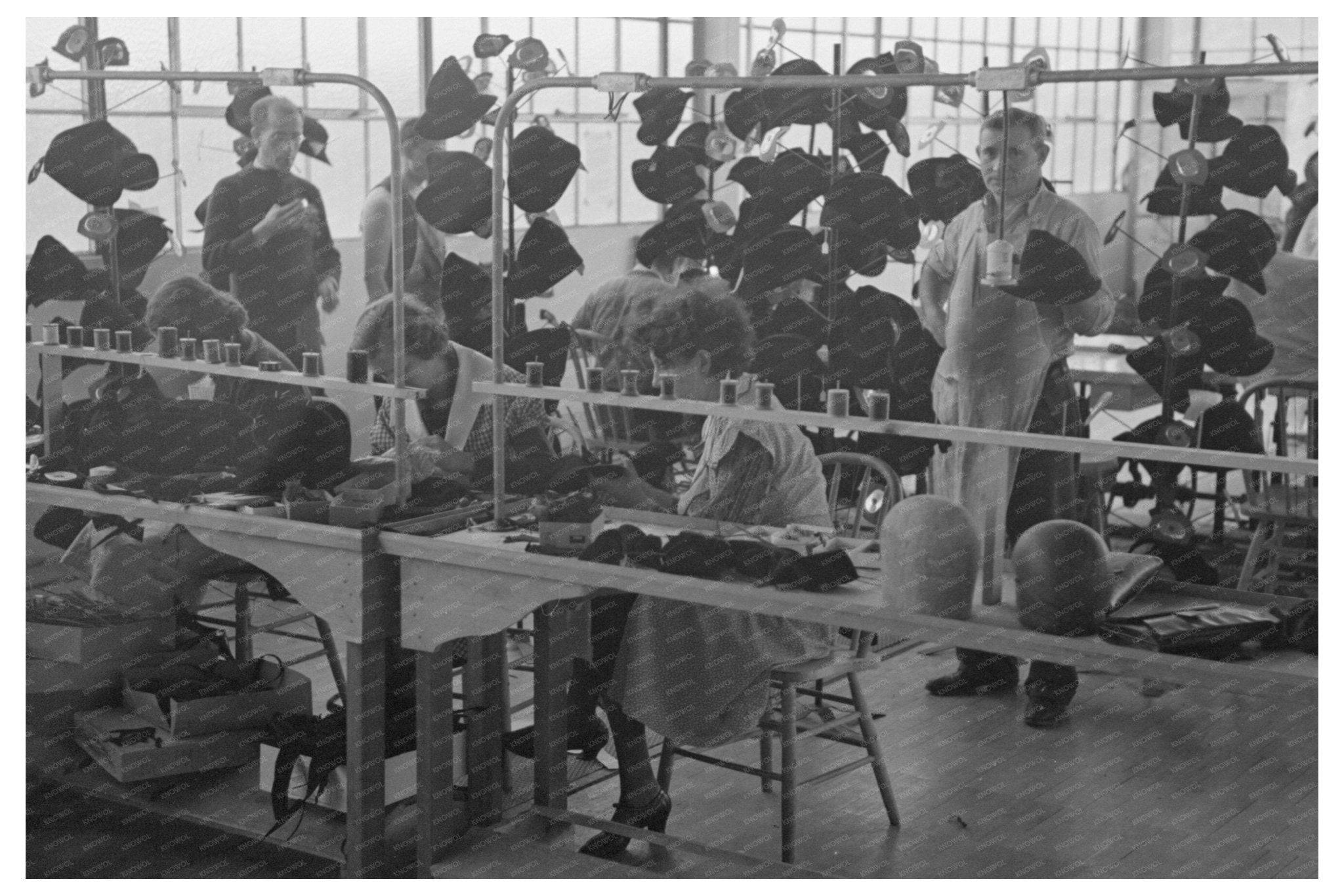 Daughters of Homesteaders in Millinery Department 1936 - Available at KNOWOL