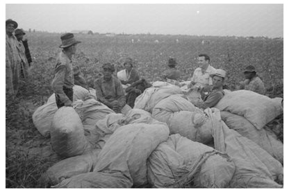 Day Laborers and Cotton Pickers Lake Dick Arkansas 1938 - Available at KNOWOL