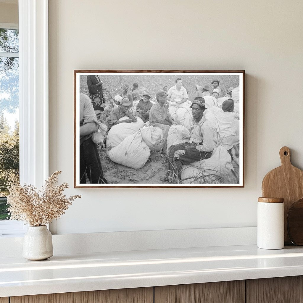 Day Laborers Await Payment at Lake Dick Project 1938 - Available at KNOWOL