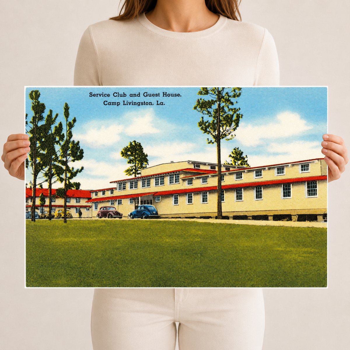 Pineville, LA: Service Club and Guest House, Camp Livingston