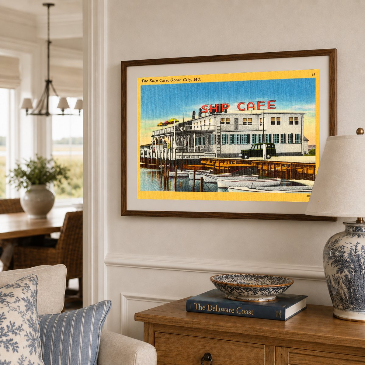 The Ship Cafe, Ocean City, MD — Vintage Maryland Postcard