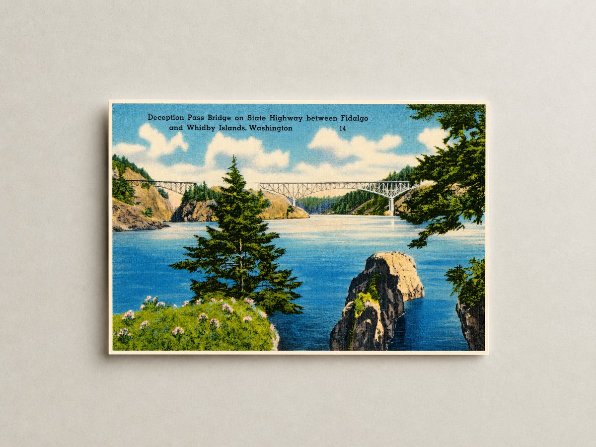 Fidalgo, WA: Deception Pass Bridge on State Highway between Fidalgo and Whidby Island