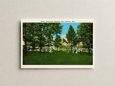 Meridian, MS: Public playground, Highland Park