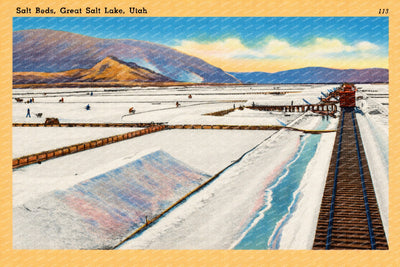 Great Salt Lake, UT: Salt beds