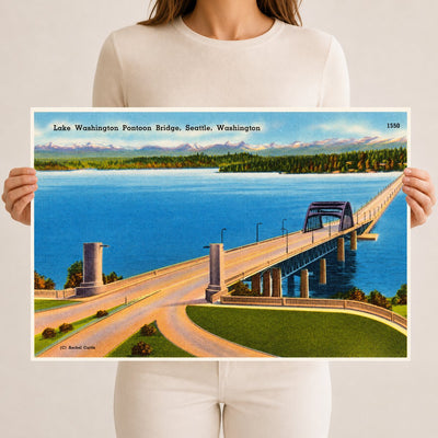 Seattle, WA: Lake Washington Pontoon Bridge