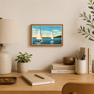 Coeur d'Alene Lake, ID: Full sail, Lake Coeur d'Alene