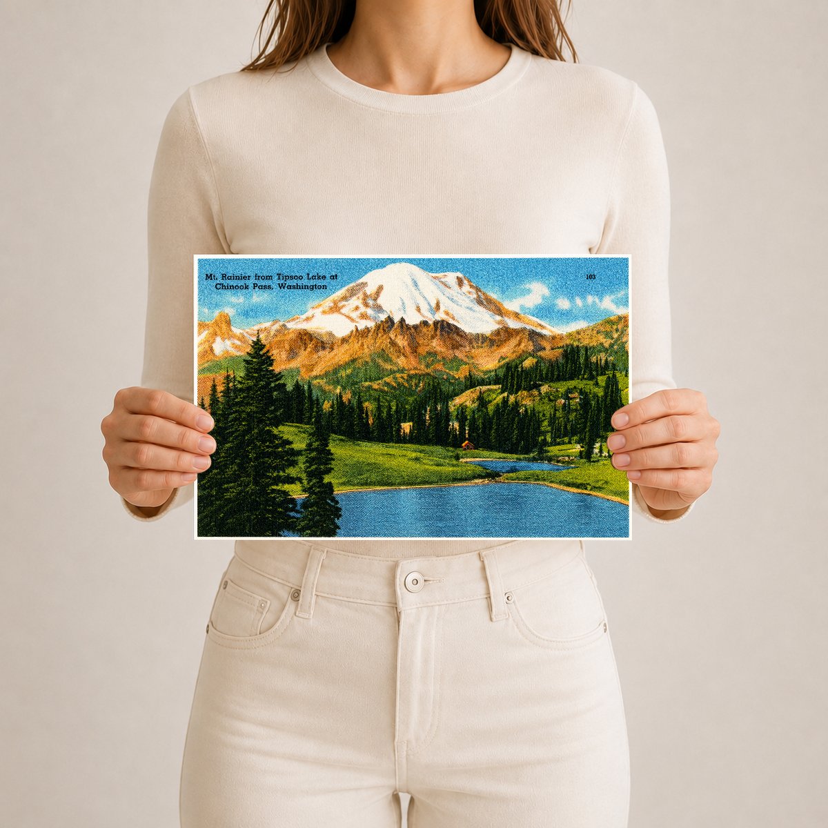 Rainier, Mount, WA: Mt. Rainier from Tipsoo Lake at Chinook Pass