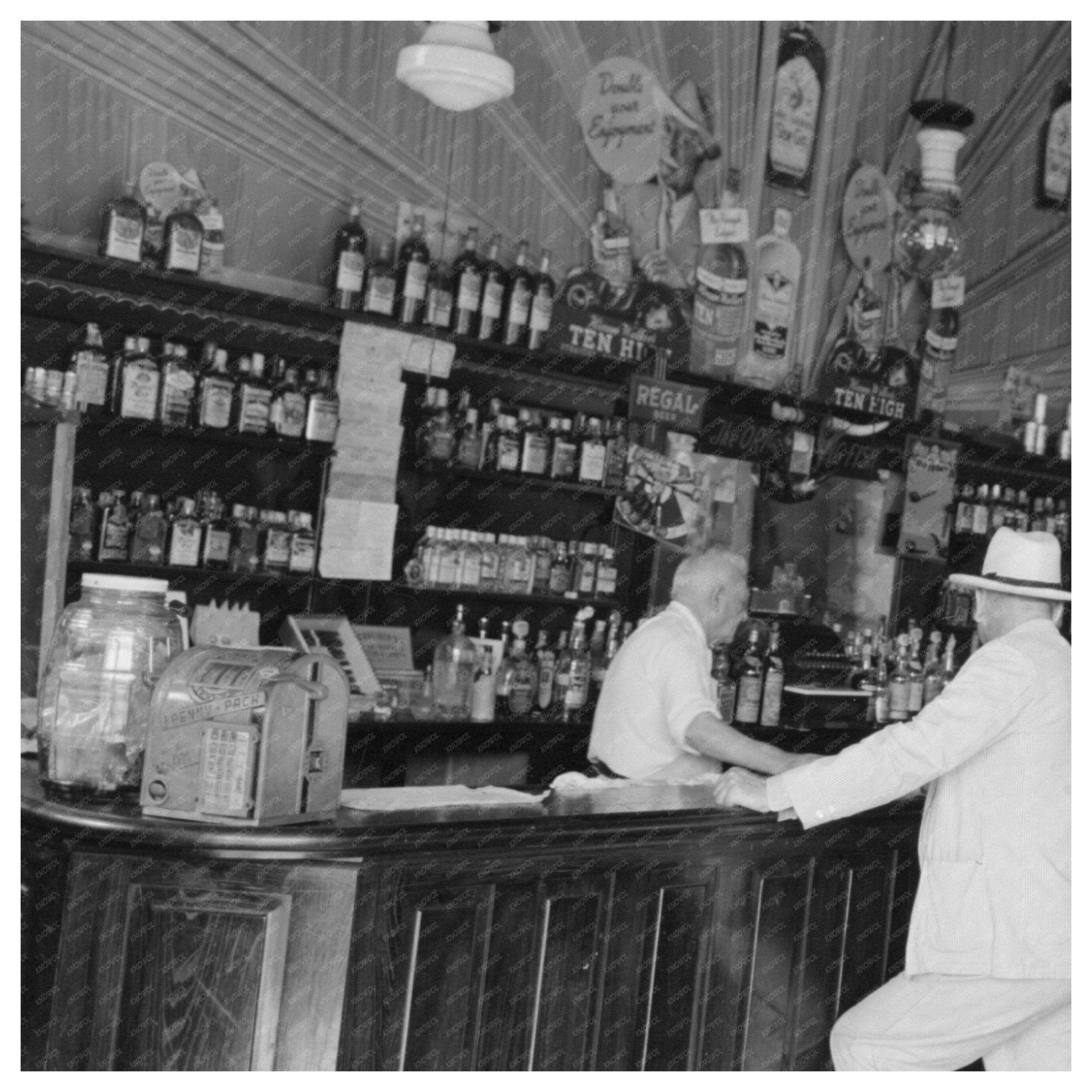 Decatur Street Saloon New Orleans September 1938 Photo - Available at KNOWOL