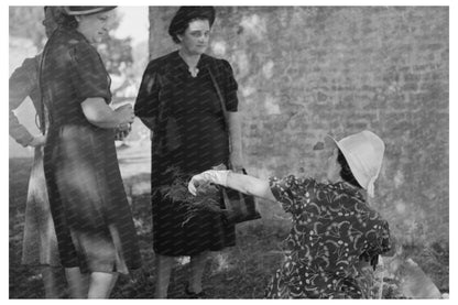 Decorated Graves in New Roads Louisiana All Saints Day 1938 - Available at KNOWOL