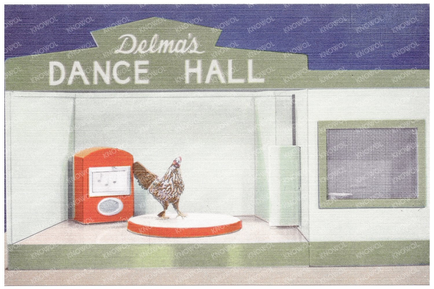 Delmas Dance Hall Vintage Postcard 1930 - 1945 - Available at KNOWOL