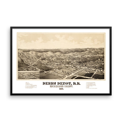 Derry Depot, NH 1887 Framed - Available at KNOWOL