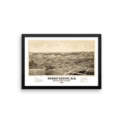 Derry Depot, NH 1887 Framed - Available at KNOWOL