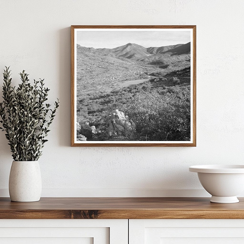 Desert Landscape and Mining Near Kingman Arizona Early 20th Century - Available at KNOWOL