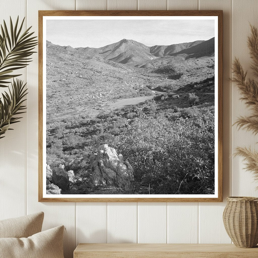 Desert Landscape and Mining Near Kingman Arizona Early 20th Century - Available at KNOWOL