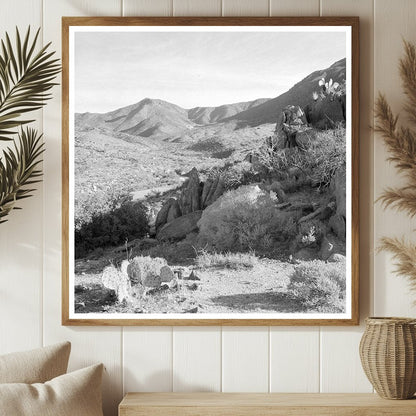 Desert Landscape near Kingman Arizona Tungsten Mine Circa 1950 - Available at KNOWOL