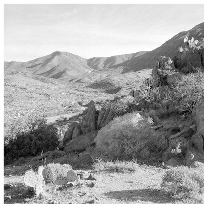 Desert Landscape near Kingman Arizona Tungsten Mine Circa 1950 - Available at KNOWOL