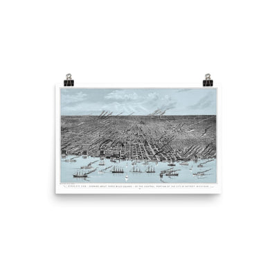 Detroit, Michigan 1889 - Available at KNOWOL