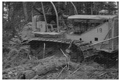 Diesel Caterpillar Tractor Logging in Oregon July 1942 - Available at KNOWOL