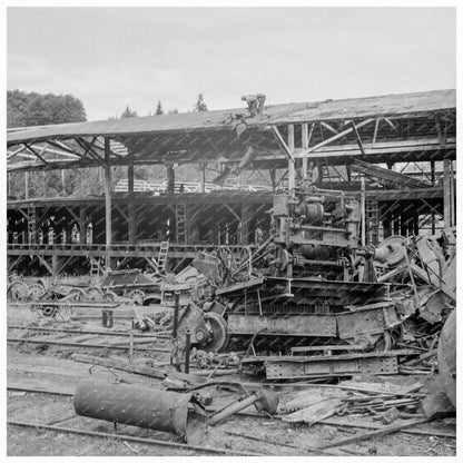 Dismantling Mumby Lumber Mill August 1939 Grays Harbor WA - Available at KNOWOL