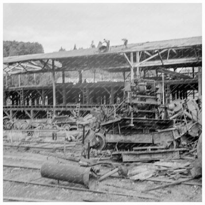 Dismantling Mumby Lumber Mill Malone Washington 1939 - Available at KNOWOL