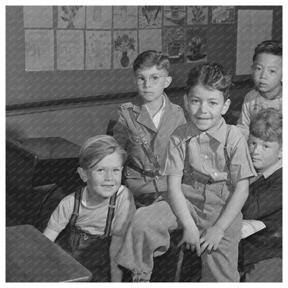 Diverse Schoolboys in San Leandro California 1942 - Available at KNOWOL