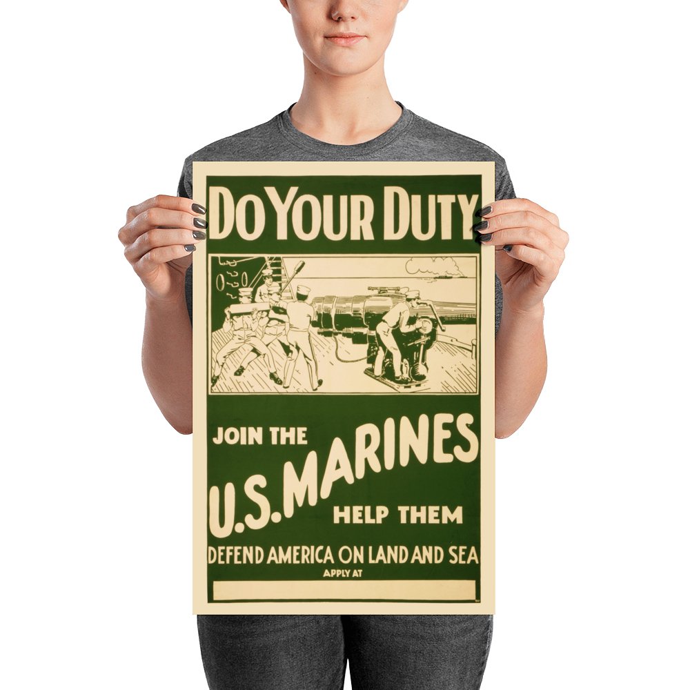 DO YOUR DUTY: JOIN THE U.S. MARINES - Available at KNOWOL