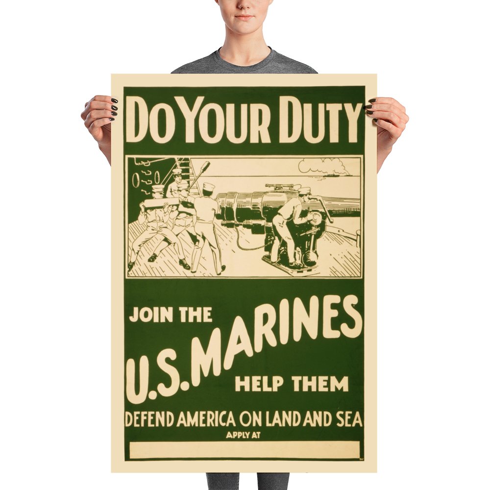 DO YOUR DUTY: JOIN THE U.S. MARINES - Available at KNOWOL