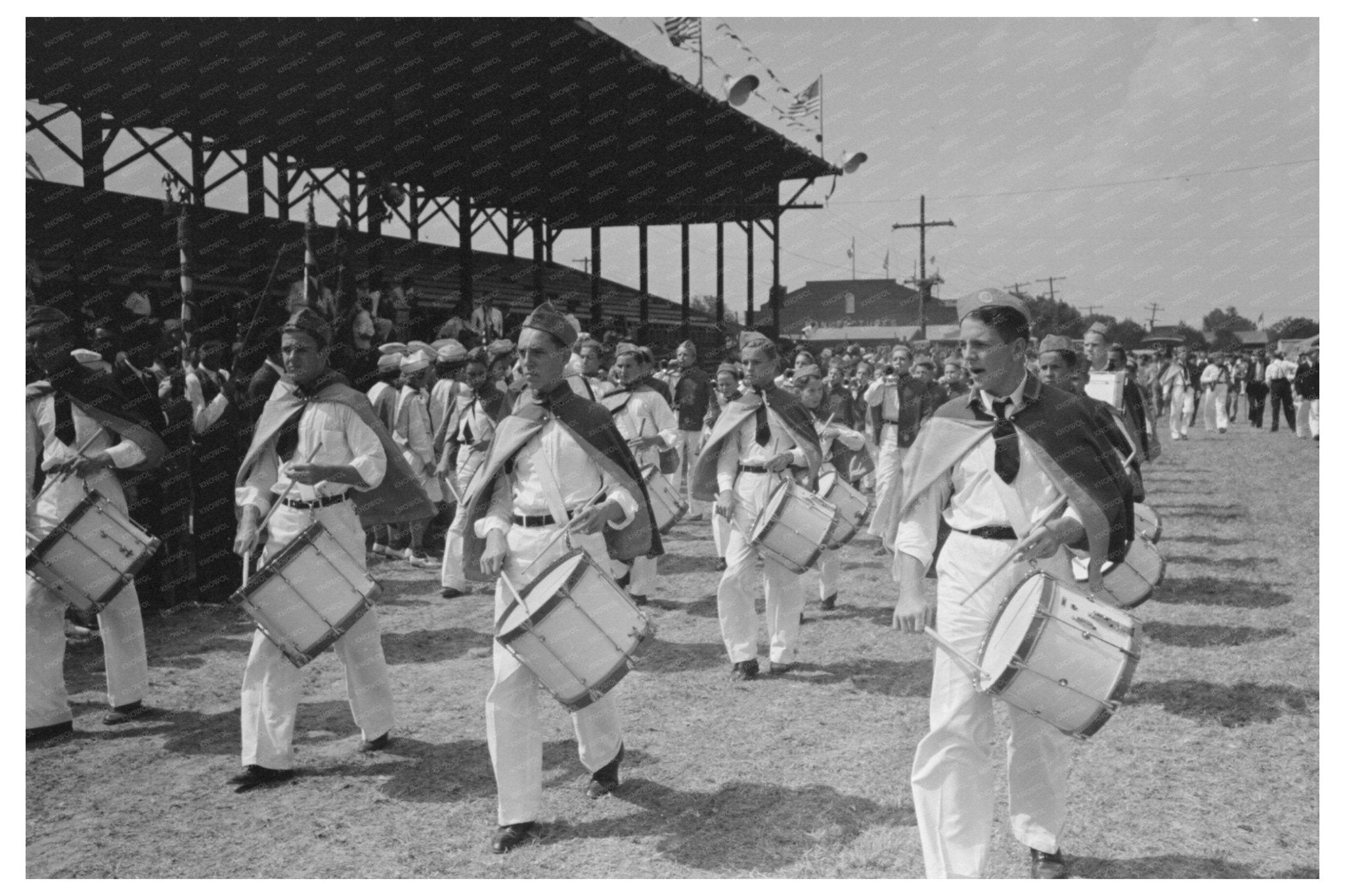 Donaldsonville Drum Corps Parade November 1938 - Available at KNOWOL