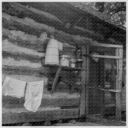 Double Sharecroppers Cabin North Carolina July 1939 - Available at KNOWOL