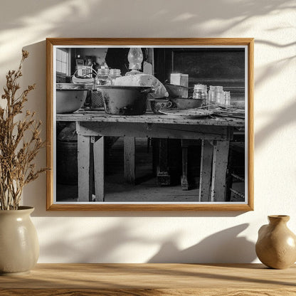 Dougherty Basement House Oregon 1939 Vintage Photograph - Available at KNOWOL