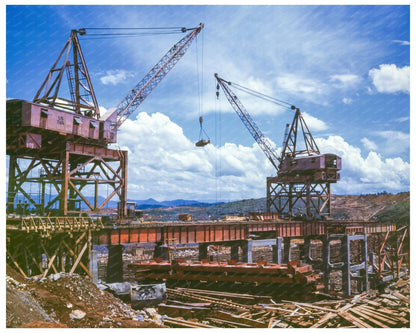 Douglas Dam Construction Tennessee June 1942 - Available at KNOWOL