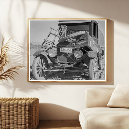 Drought Refugee Car in Coachella Valley 1937 - Available at KNOWOL