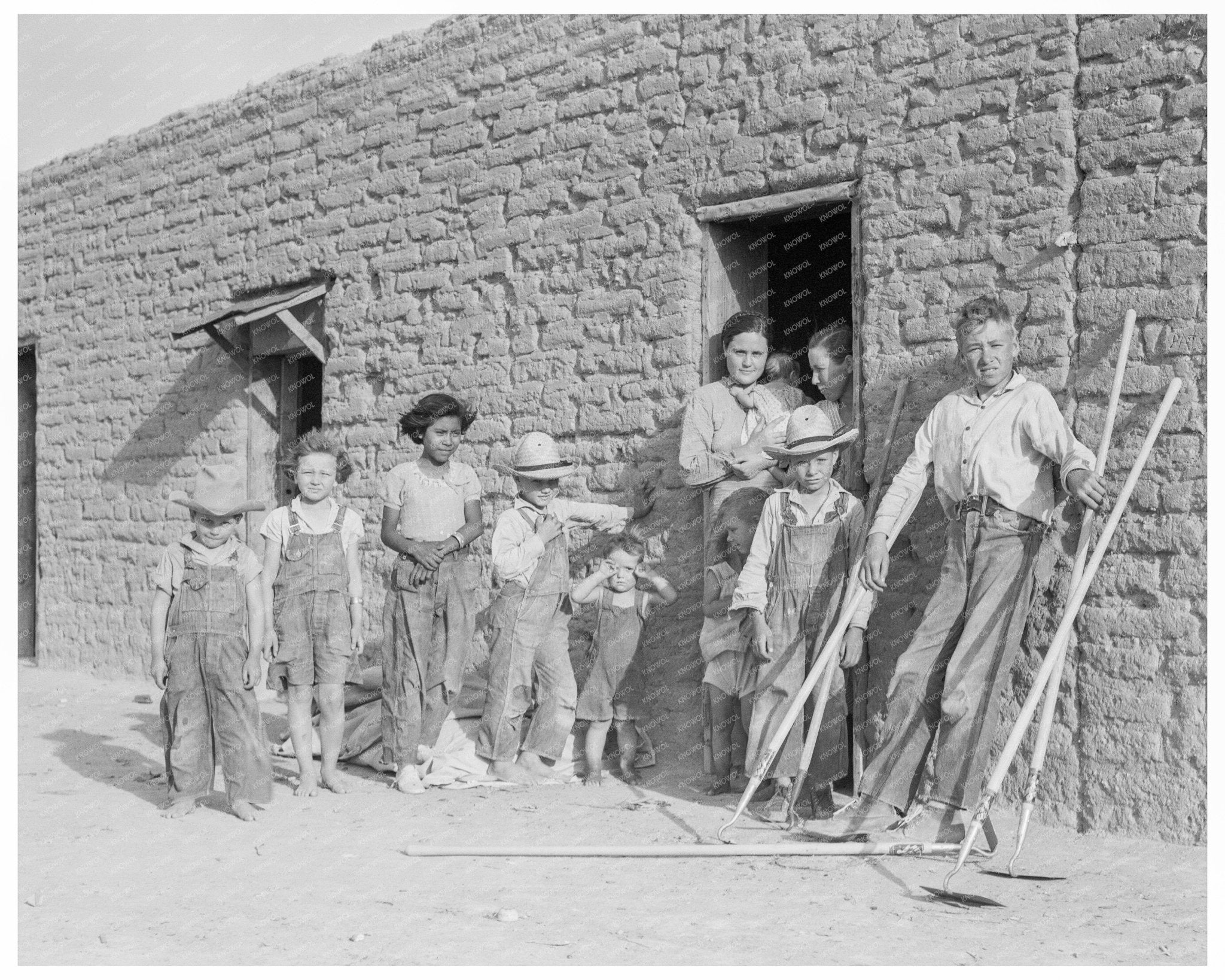 Drought Refugees and Laborers in Chandler Arizona 1937 - Available at KNOWOL