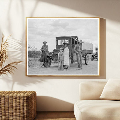 Drought Refugees on Highway Lordsburg New Mexico 1937 - Available at KNOWOL