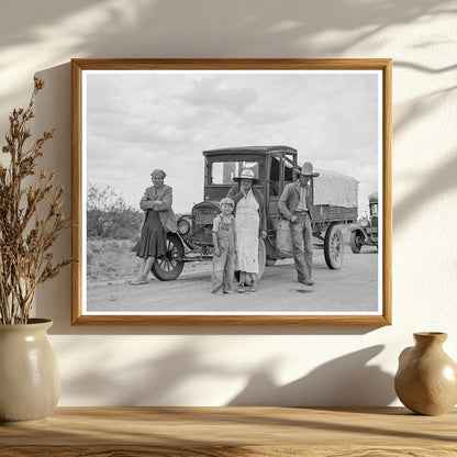 Drought Refugees on Highway Lordsburg New Mexico 1937 - Available at KNOWOL