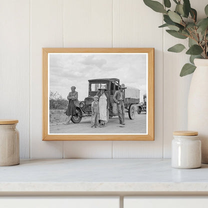 Drought Refugees on Highway Lordsburg New Mexico 1937 - Available at KNOWOL