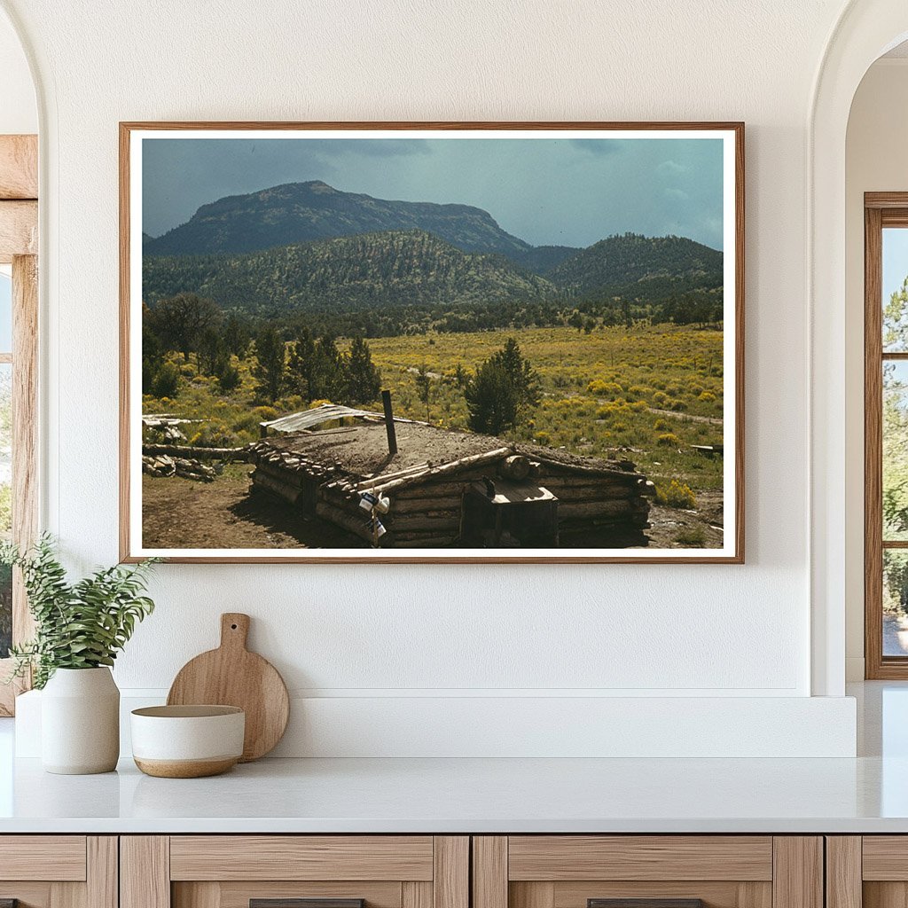 Dugout House of Faro Caudill Pie Town New Mexico 1940 - Available at KNOWOL