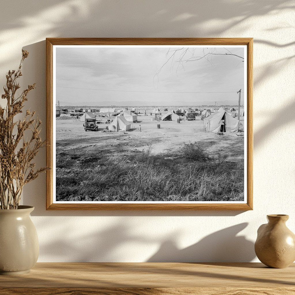 Dust Bowl Auto Camp California March 1937 Photo - Available at KNOWOL