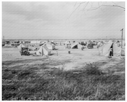 Dust Bowl Auto Camp California March 1937 Photo - Available at KNOWOL