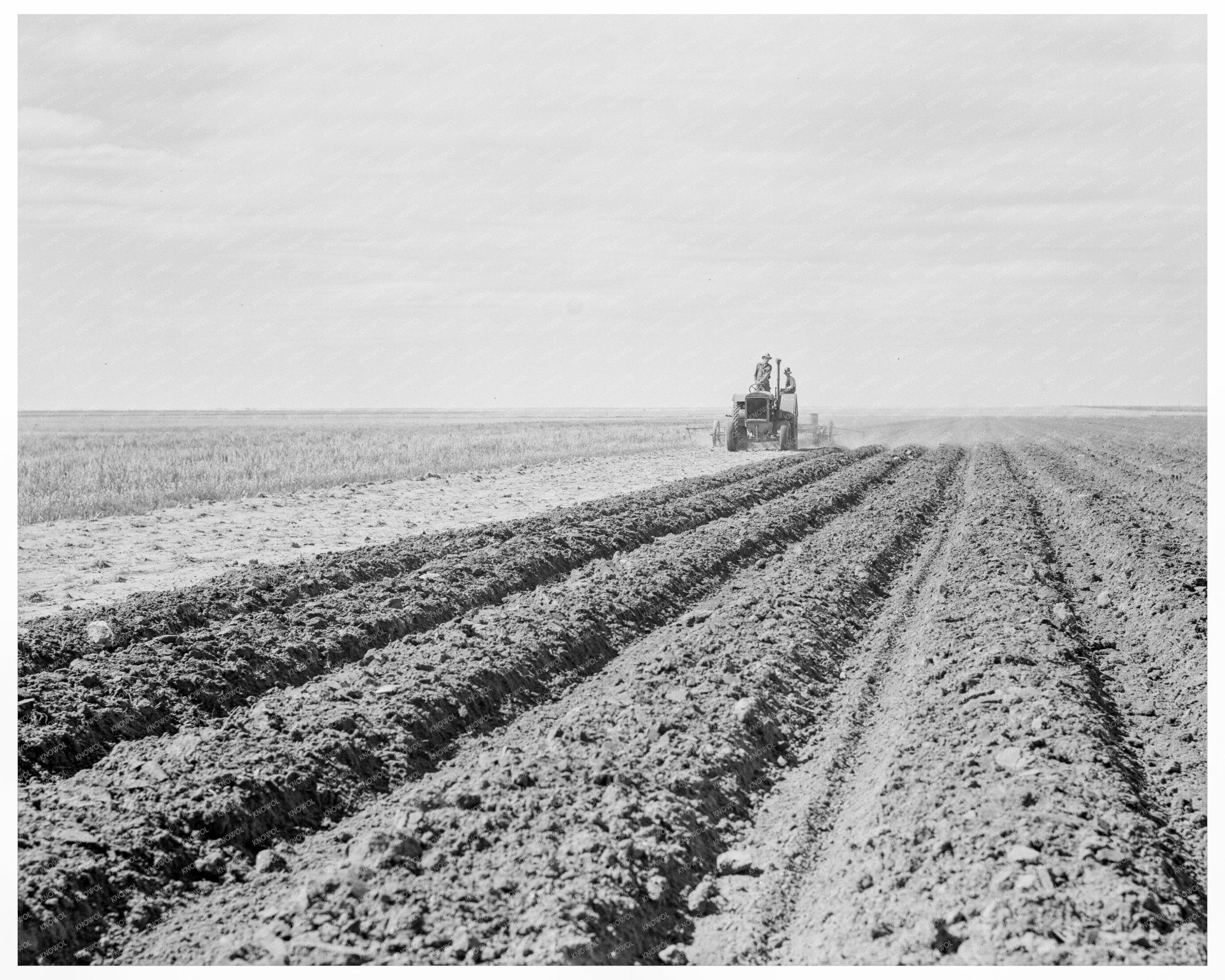 Dust Bowl Farmer and Son in New Mexico 1938 - Available at KNOWOL