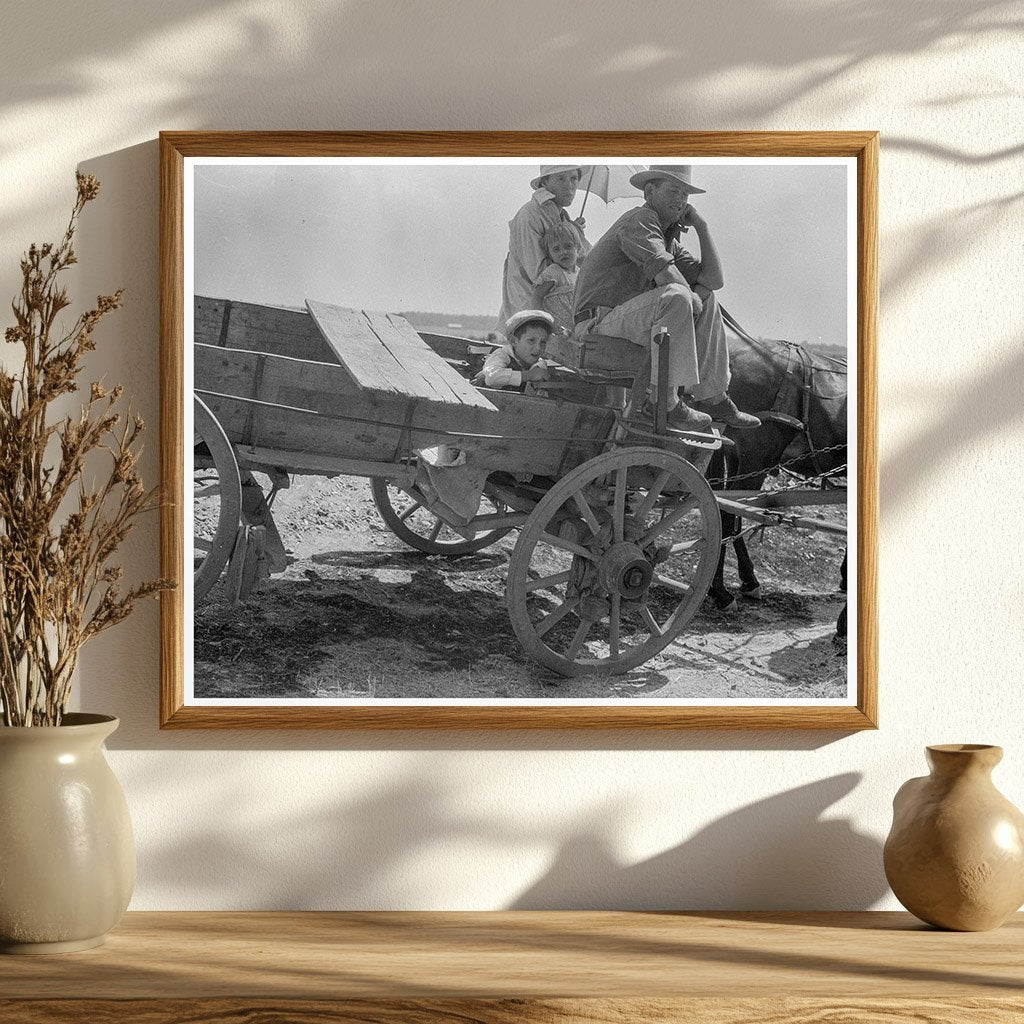 Dust Bowl Farmer Family in Oklahoma 1936 Vintage Photo - Available at KNOWOL