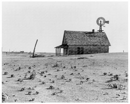 Dust Bowl Farmhouse in Texas June 1938 - Available at KNOWOL