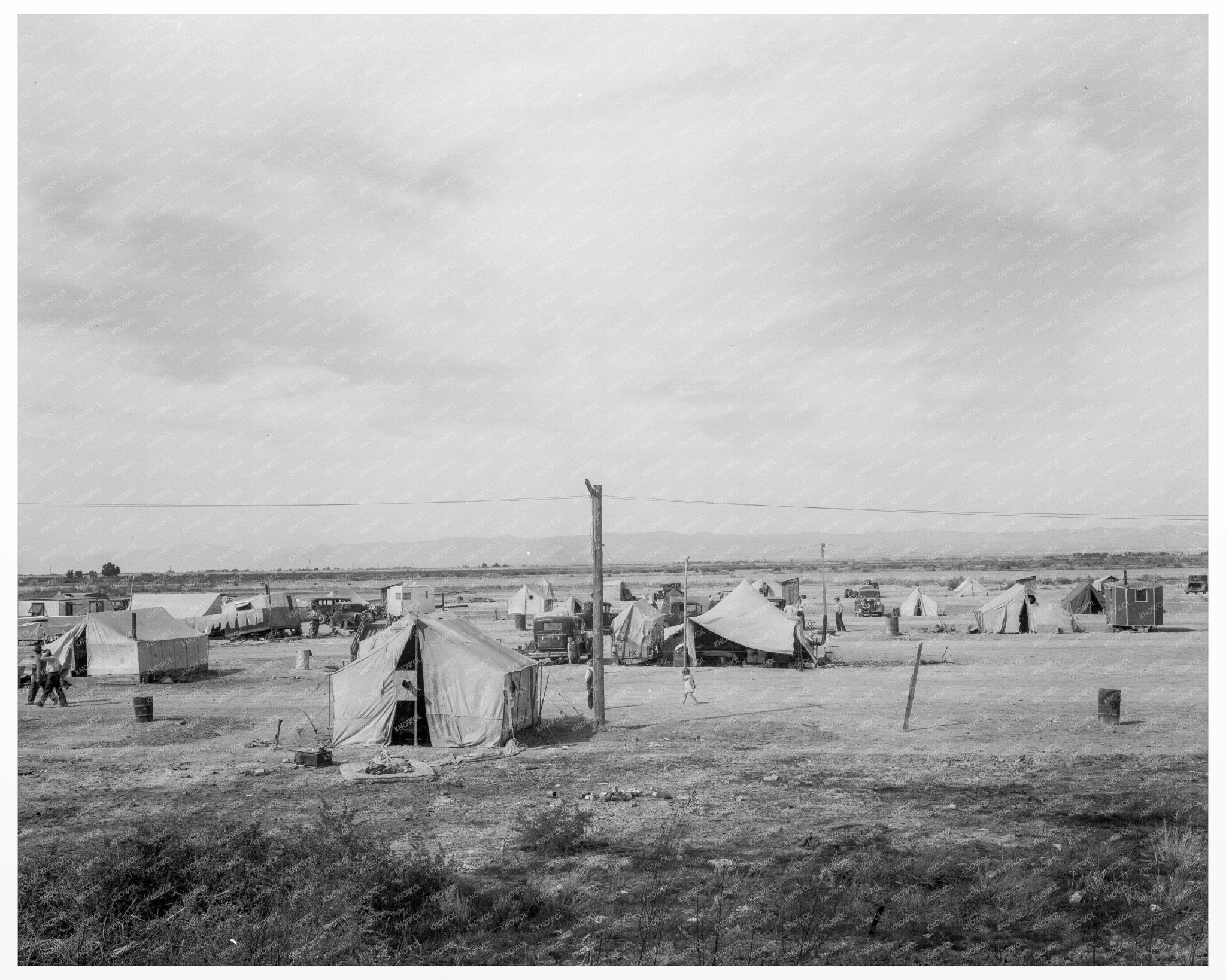 Dust Bowl Refugee Auto Camp Calipatria California 1937 - Available at KNOWOL