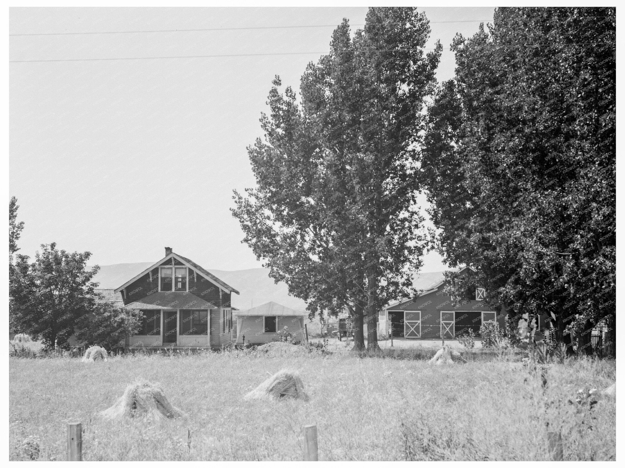 E Houston Farm Yakima County Washington 1939 - Available at KNOWOL