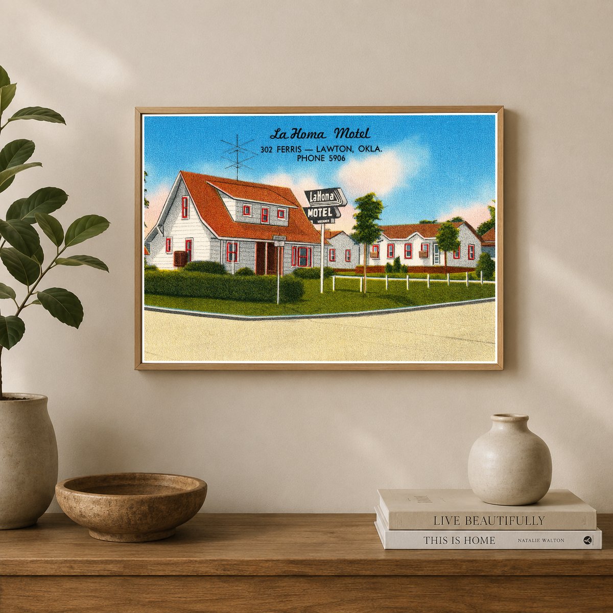 Lawton, OK: La Homa Motel, 302 Ferris -- Lawton, Okla., phone 5906