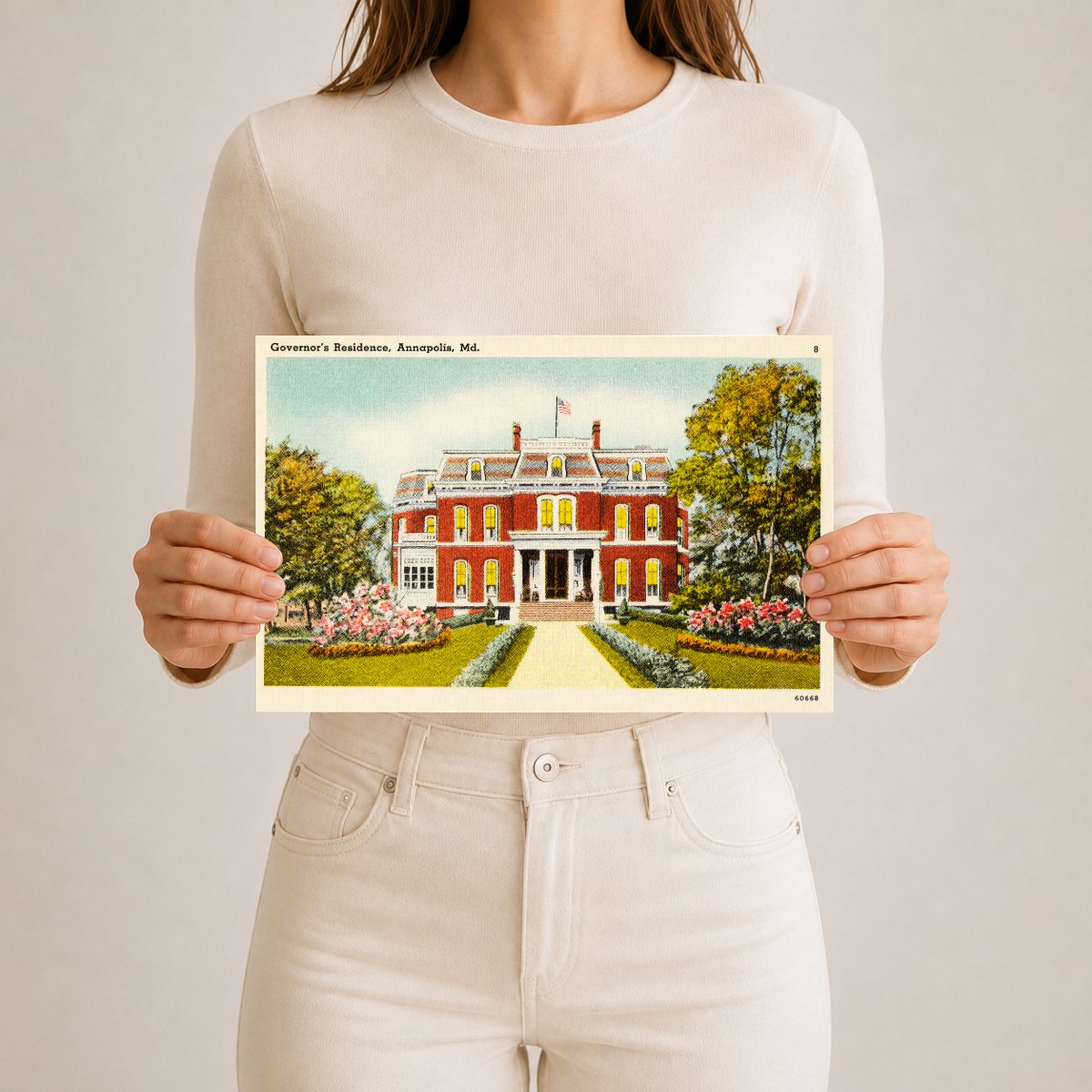 Governor's residence, Annapolis, MD — Vintage Maryland Postcard